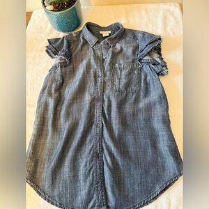 Ariat short sleeve blouse with flutter sleeves